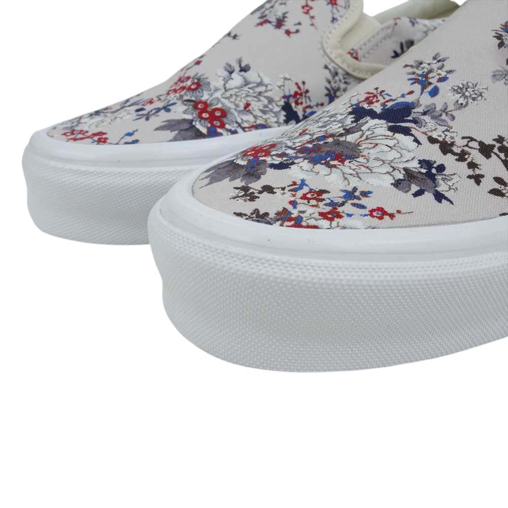 VANS バンズ VN0A45JK6BZ Vault ボルト × Kith キス 10th Anniversary Og Classic Slip-on Floral Turtledove フローラル クラシック スリッポン グレー系 ベージュ系 26cm【新古品】【未使用】【中古】
