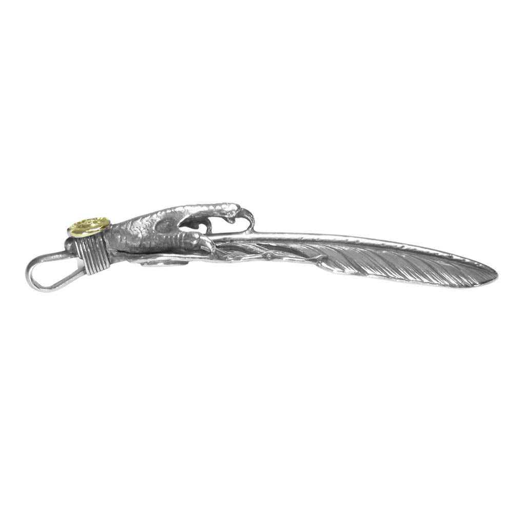 WINGROCK ウィングロック K18 金メタル付き イーグルクロー フェザー トップ シルバー系【中古】