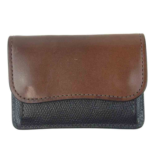 WILDSWANS ワイルドスワンズ フルグレインブライドル tongue タング 別注 型押しサドル コインケース ブラウン系 ブラック系【中古】