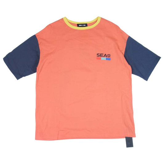 WIND AND SEA ウィンダンシー WDS-LT80-08 switch Tee スイッチ Tシャツ 半袖 オレンジ系 L【美品】【中古】