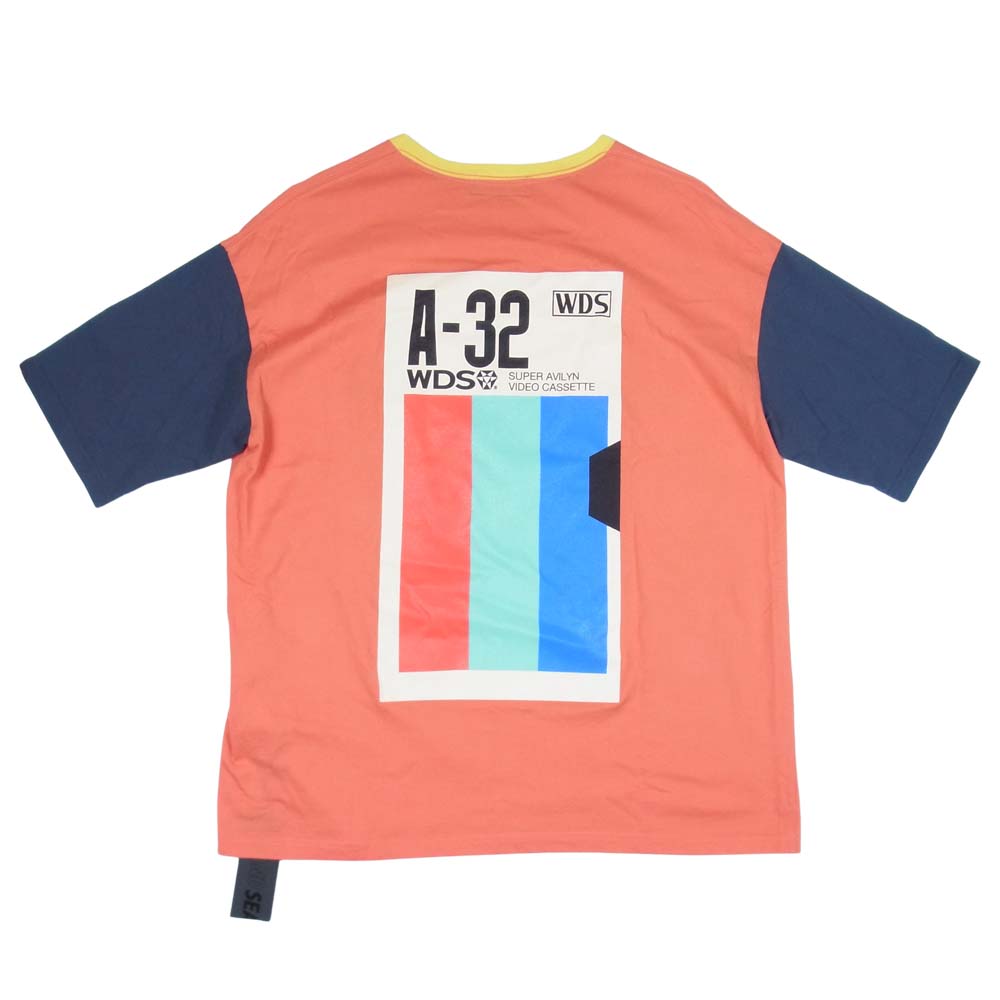 WIND AND SEA ウィンダンシー WDS-LT80-08 switch Tee スイッチ Tシャツ 半袖 オレンジ系 L【美品】【中古】