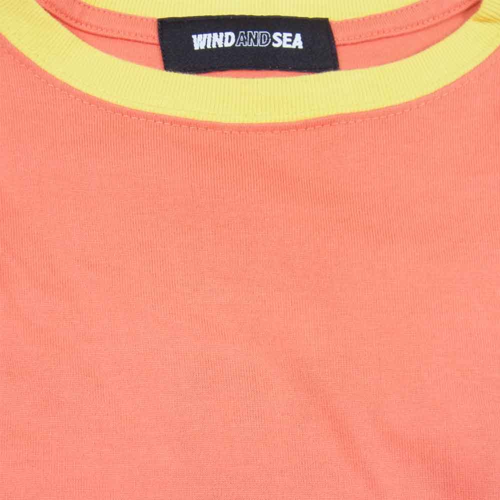 WIND AND SEA ウィンダンシー WDS-LT80-08 switch Tee スイッチ Tシャツ 半袖 オレンジ系 L【美品】【中古】