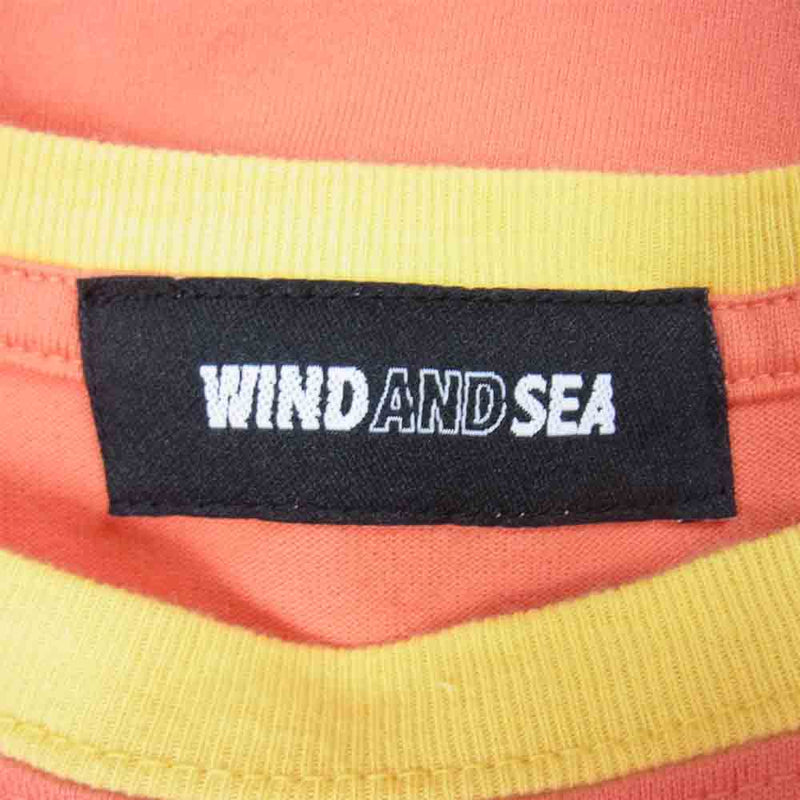 WIND AND SEA ウィンダンシー WDS-LT80-08 switch Tee スイッチ Tシャツ 半袖 オレンジ系 L【美品】【中古】