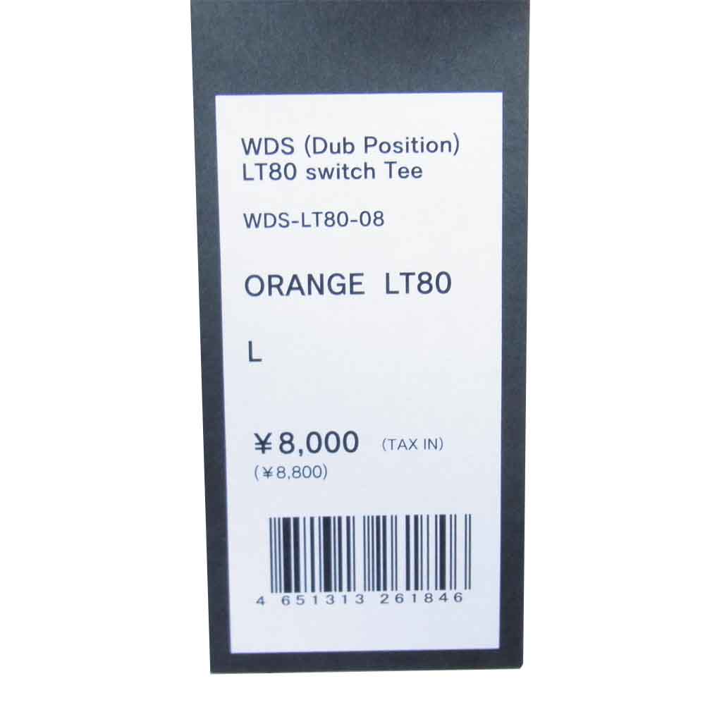 WIND AND SEA ウィンダンシー WDS-LT80-08 switch Tee スイッチ Tシャツ 半袖 オレンジ系 L【美品】【中古】