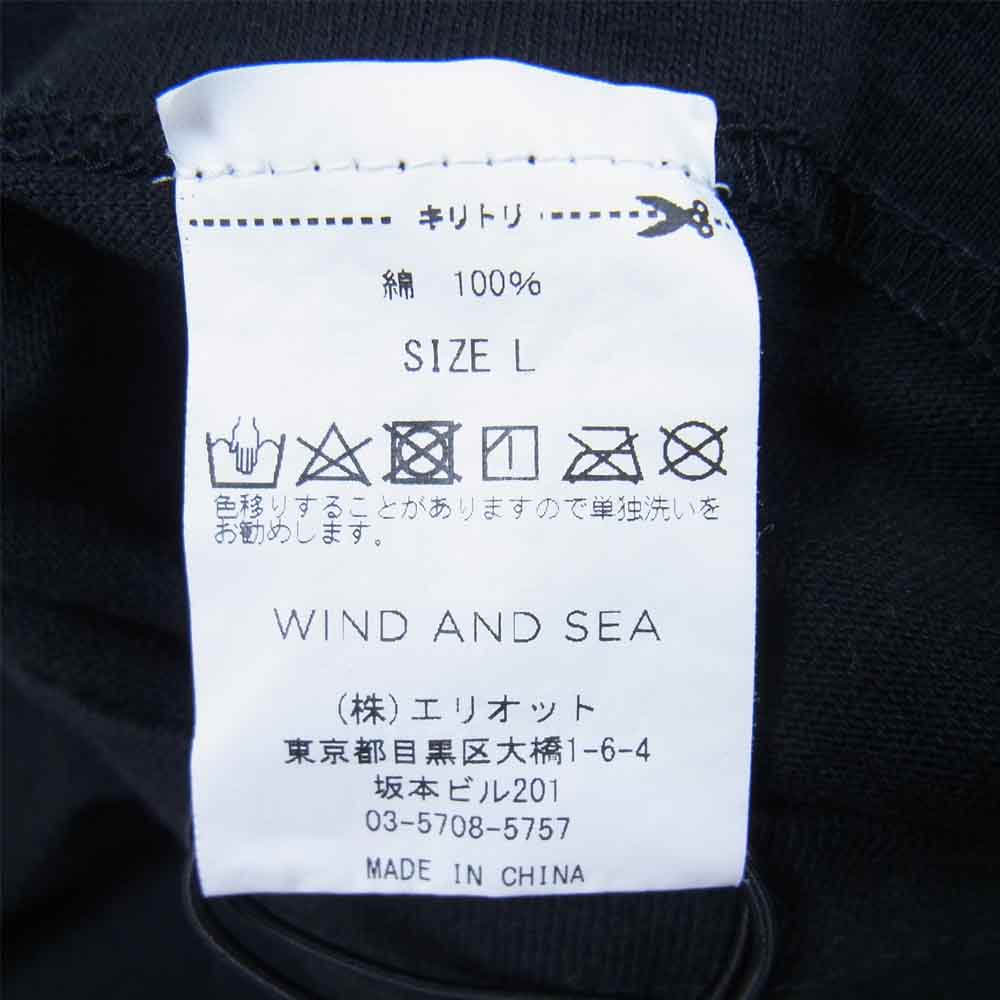 WIND AND SEA ウィンダンシー 21SS WDS-GS-01 × GRACE CHOW グレースチョウ Tシャツ ブラック系 L【美品】【中古】