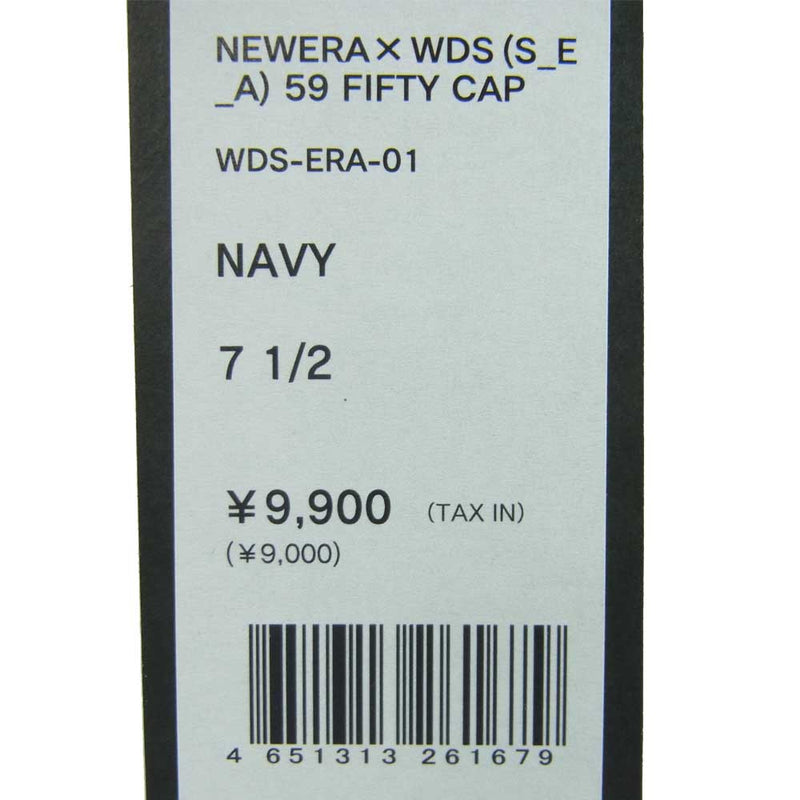 WIND AND SEA ウィンダンシー WDS-ERA-01 NEW ERA ニューエラ 59FIFTY CAP キャップ 帽子 ダークネイビー系 7.5【美品】【中古】
