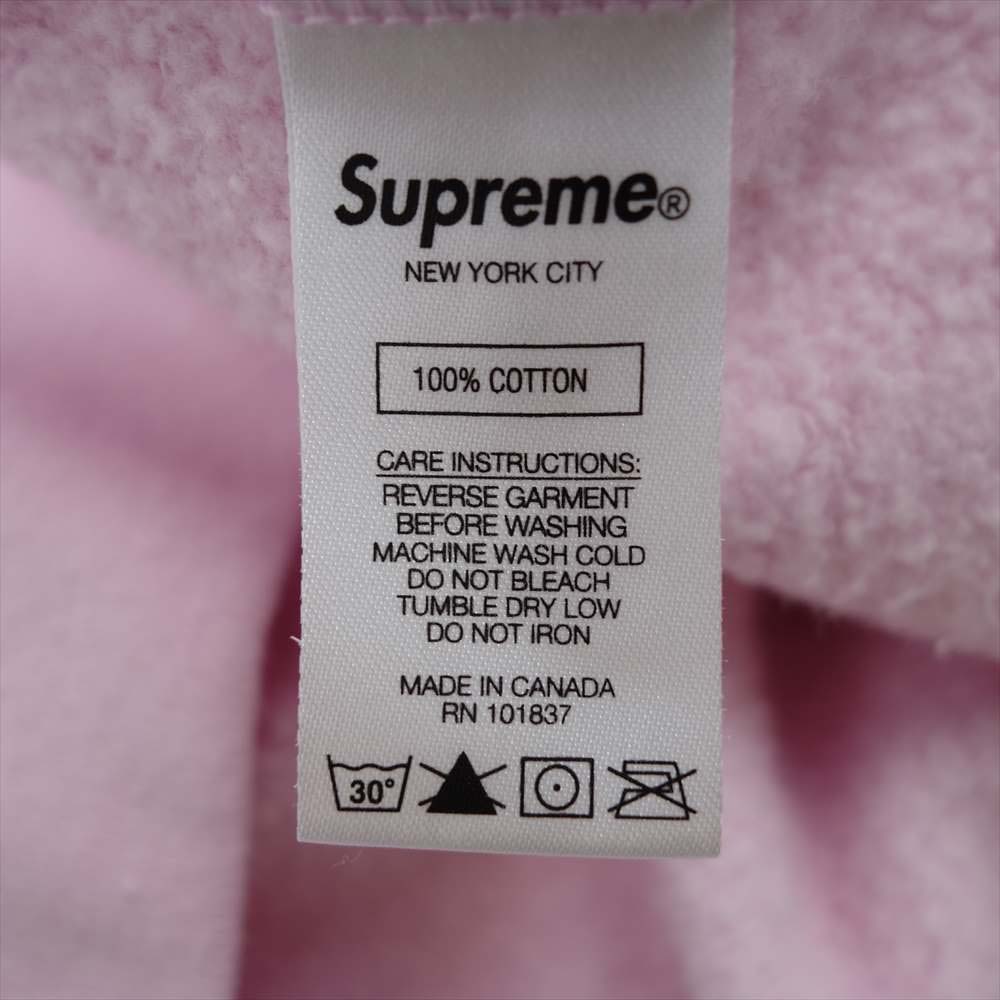 Supreme シュプリーム 21SS × HYSTERIC GLAMOUR ヒステリックグラマー Zip Up Hooded Sweatshirt ジップアップ スウェット パーカー ピンク系 L【美品】【中古】