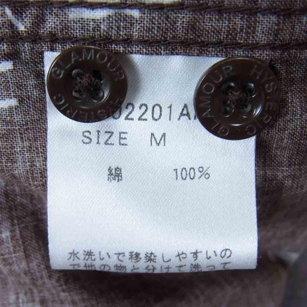 HYSTERIC GLAMOUR ヒステリックグラマー 20SS 02201AH09 HYS MONOGRAM柄 オープンカラーシャツ シャツ ブラウン系 M【中古】
