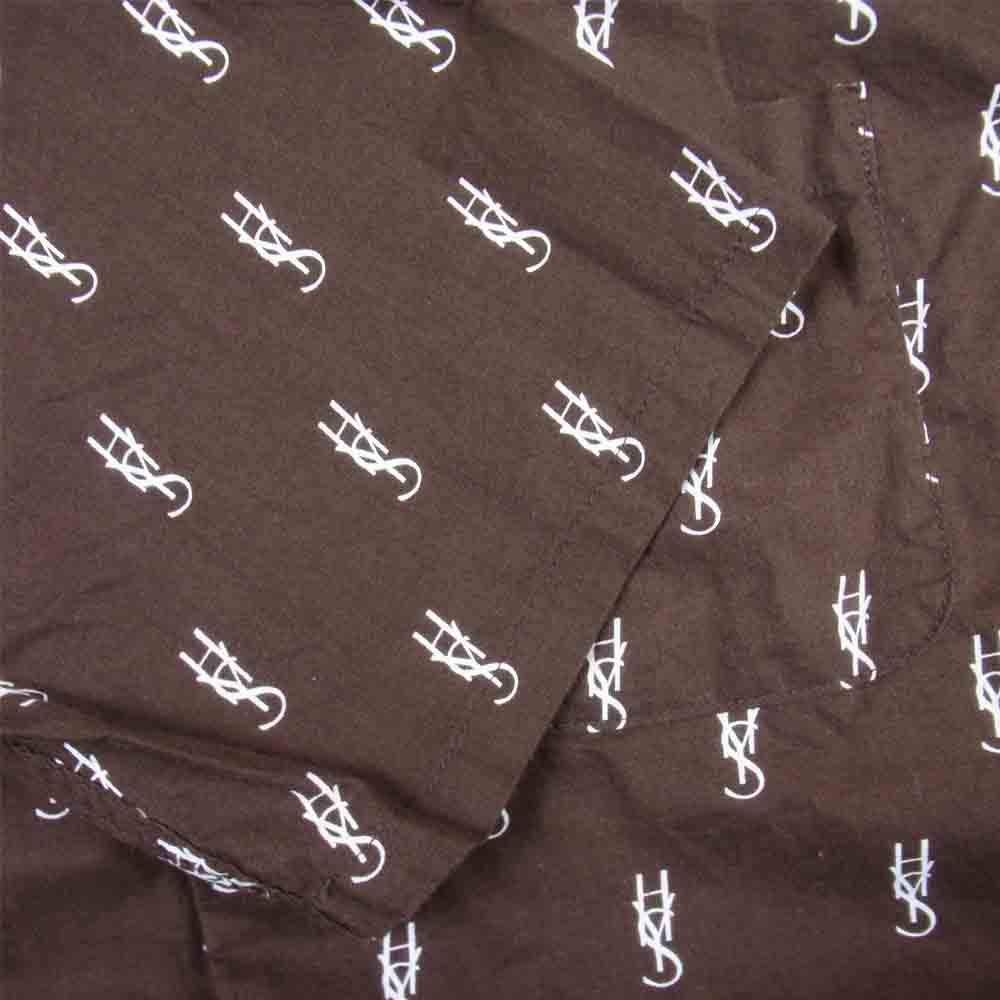 HYSTERIC GLAMOUR ヒステリックグラマー 20SS 02201AH09 HYS MONOGRAM柄 オープンカラーシャツ シャツ ブラウン系 M【中古】