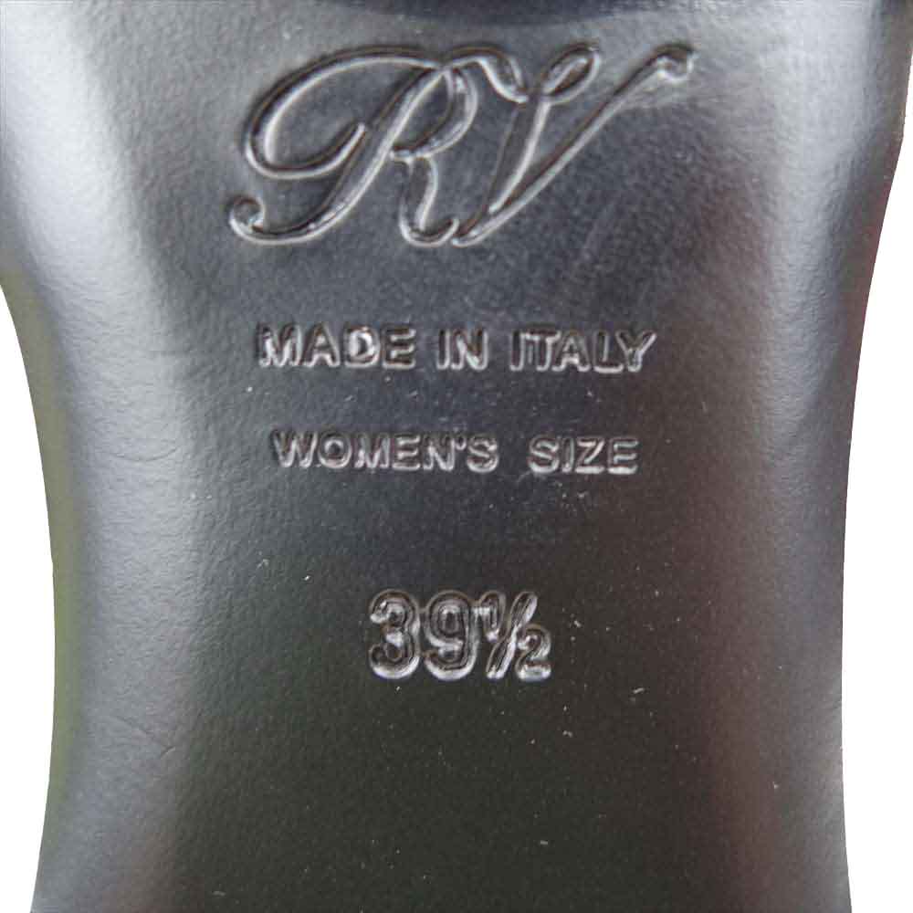 ロジェヴィヴィエ クリスタルビジュー バックル サテン フラット オペラ シューズ グレー系 39 1/2【極上美品】【中古】