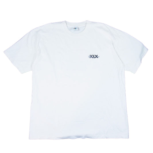 ヴィオラアンドローゼス × VIOLA&ROSES LOGO BIG TEE ヴィオラアンドローゼス ロゴ刺繍 半袖 Tシャツ ホワイト系 XL【新古品】【未使用】【中古】