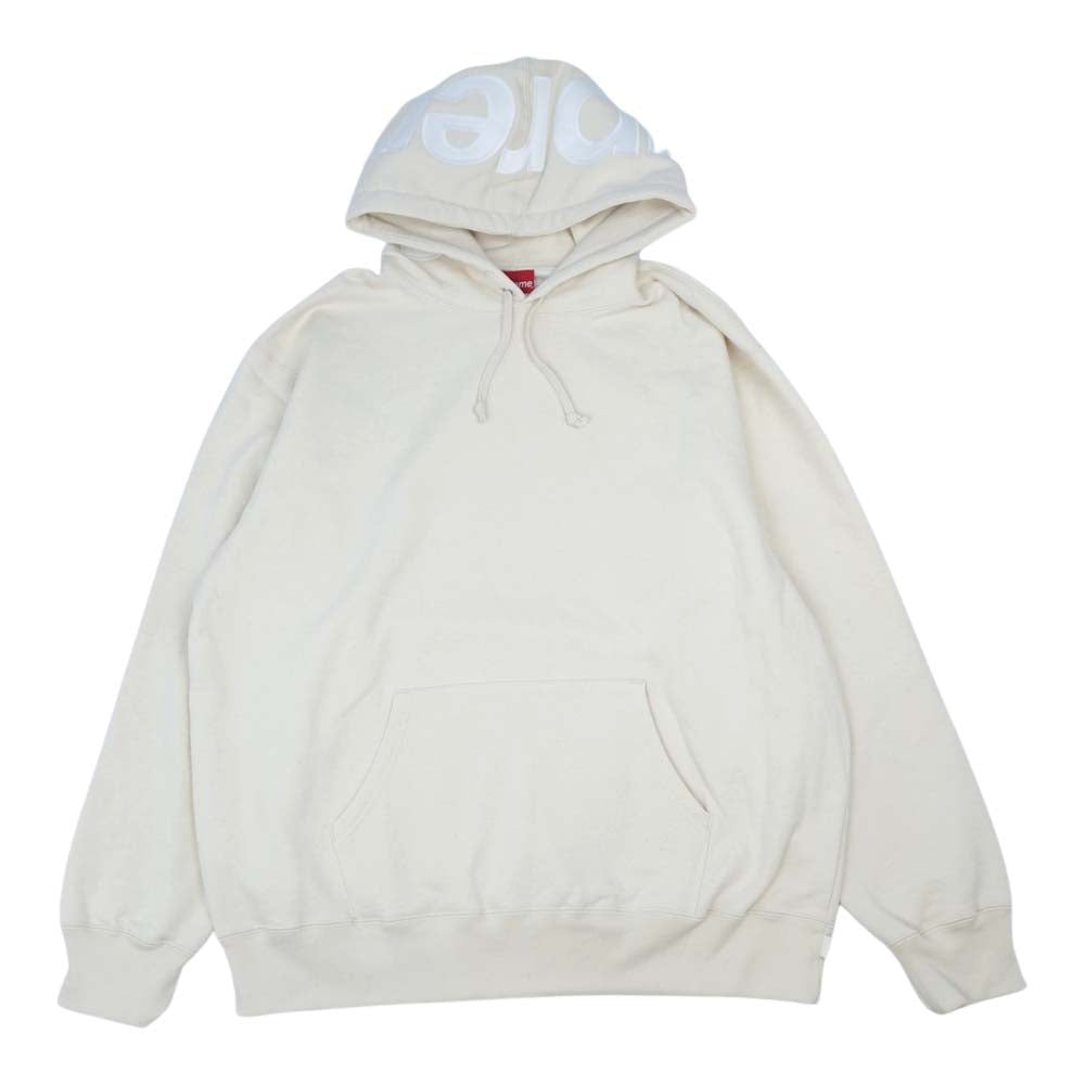 Supreme シュプリーム 21AW Contrast Hooded Sweatshirt コントラスト フーデッド スウェット パーカー ホワイト系 XL【新古品】【未使用】【中古】