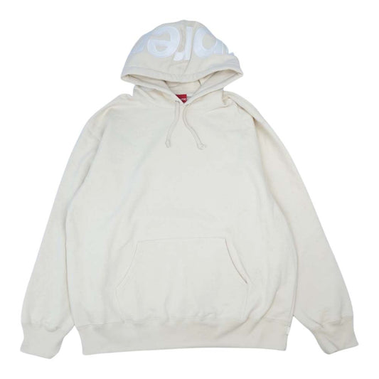 Supreme シュプリーム 21AW Contrast Hooded Sweatshirt コントラスト フーデッド スウェット パーカー ホワイト系 XL【新古品】【未使用】【中古】