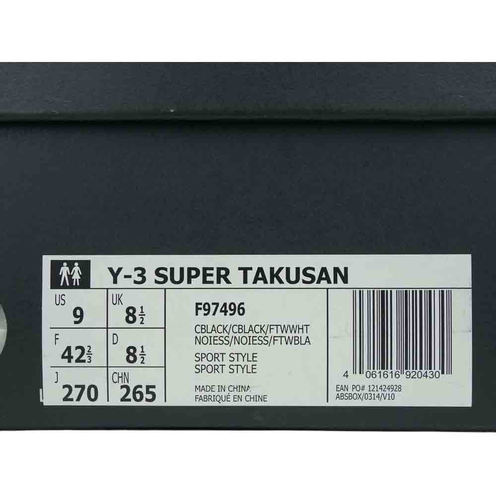 Yohji Yamamoto ヨウジヤマモト Y-3 ワイスリー 19SS F97496 SUPER TAKUSAN スーパータクサン スニーカー ブラック系 27ｃｍ【中古】