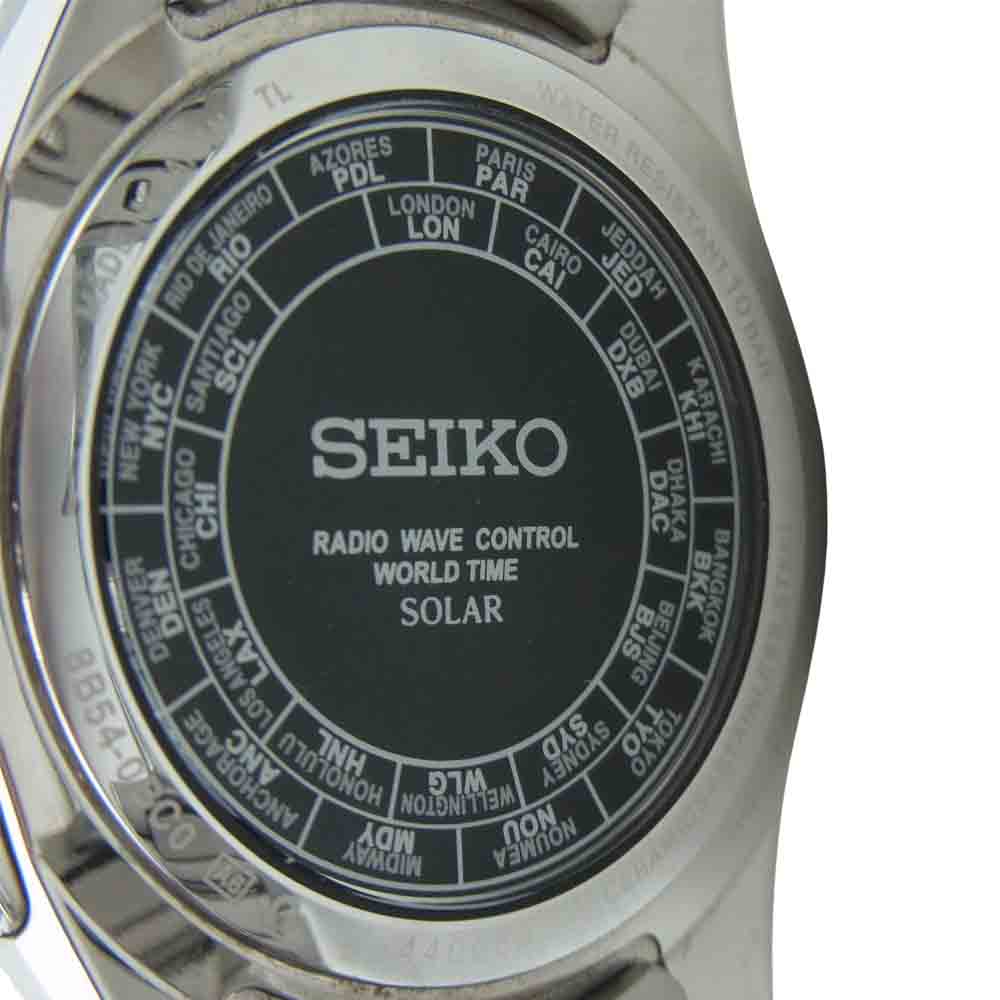 SEIKO セイコー 8B54-0BC0 SAGA167 ブライツ ワールドタイム ソーラー