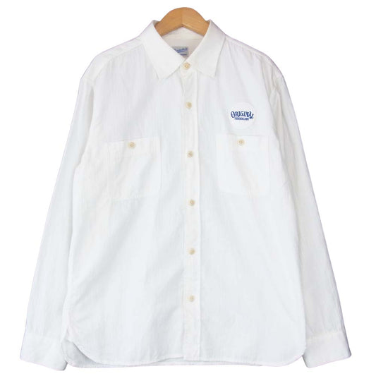 TENDERLOIN テンダーロイン T-WORK SHIRT 長袖 ワークシャツ ホワイト系 S【中古】