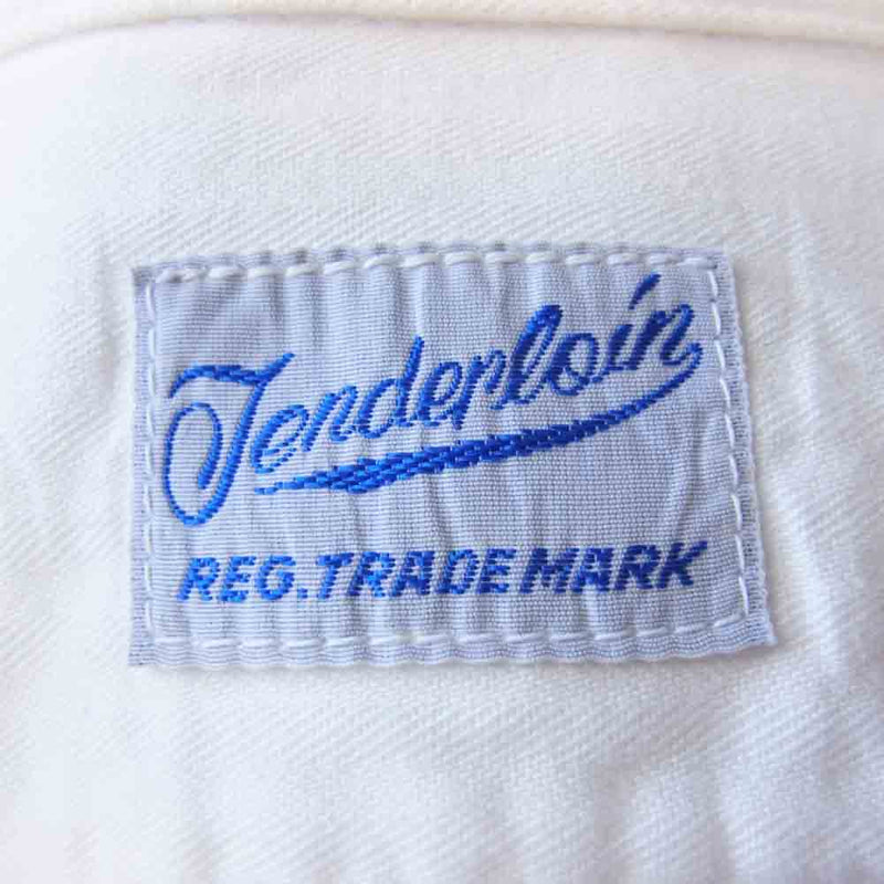 TENDERLOIN テンダーロイン T-WORK SHIRT 長袖 ワークシャツ ホワイト系 S【中古】