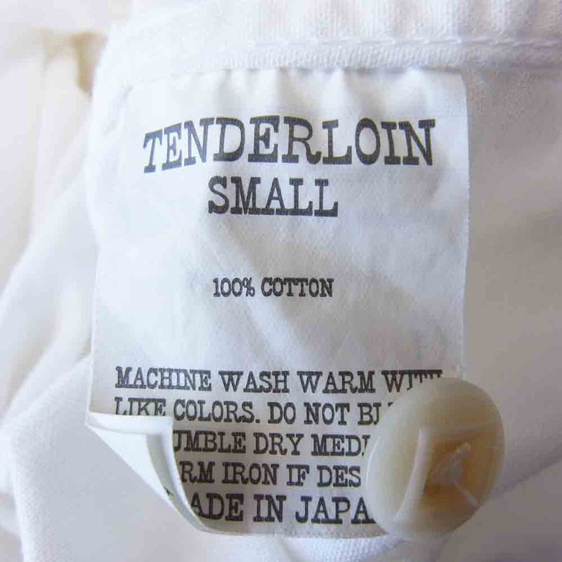 TENDERLOIN テンダーロイン T-WORK SHIRT 長袖 ワークシャツ ホワイト系 S【中古】