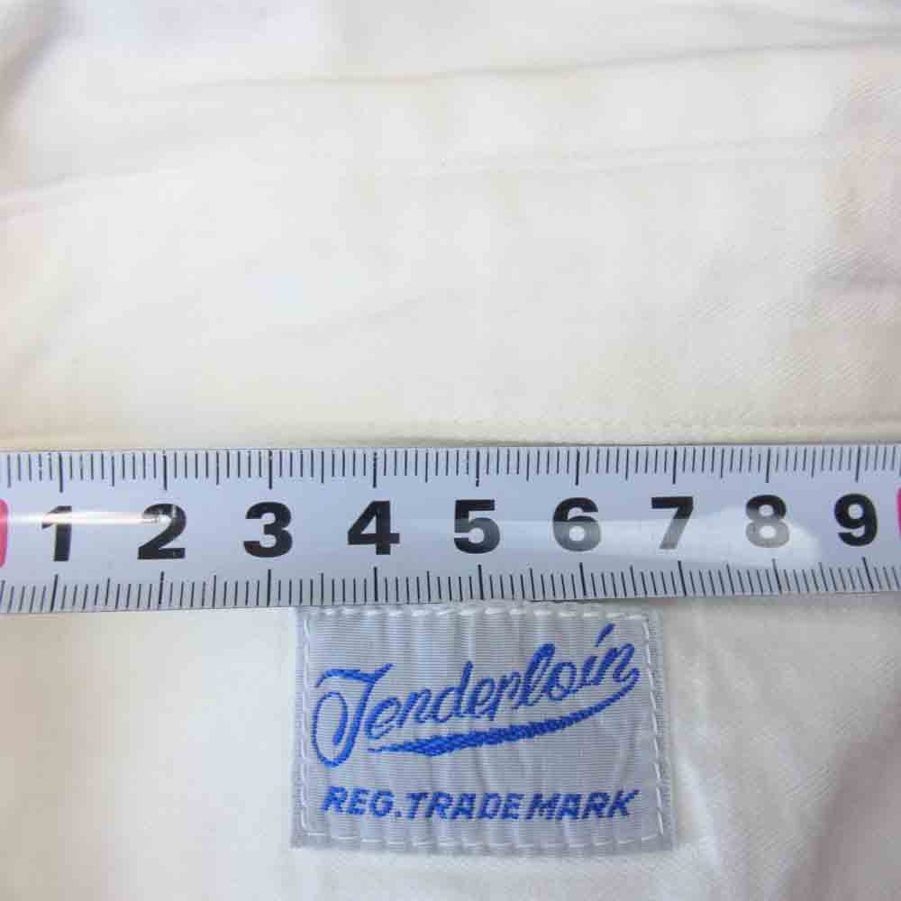 TENDERLOIN テンダーロイン T-WORK SHIRT 長袖 ワークシャツ ホワイト系 S【中古】