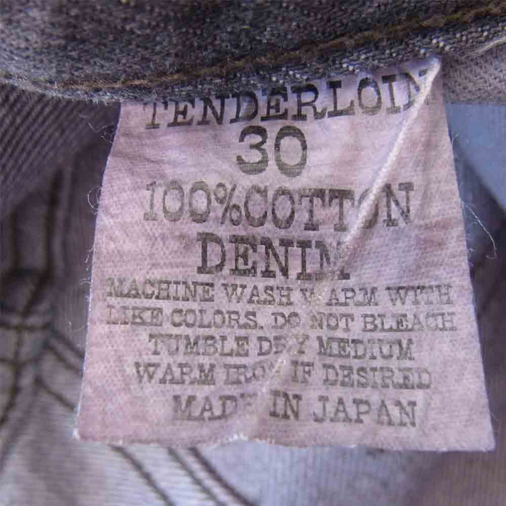 TENDERLOIN テンダーロイン T-RIDERS シンチバック デニム パンツ グレー系 30【中古】