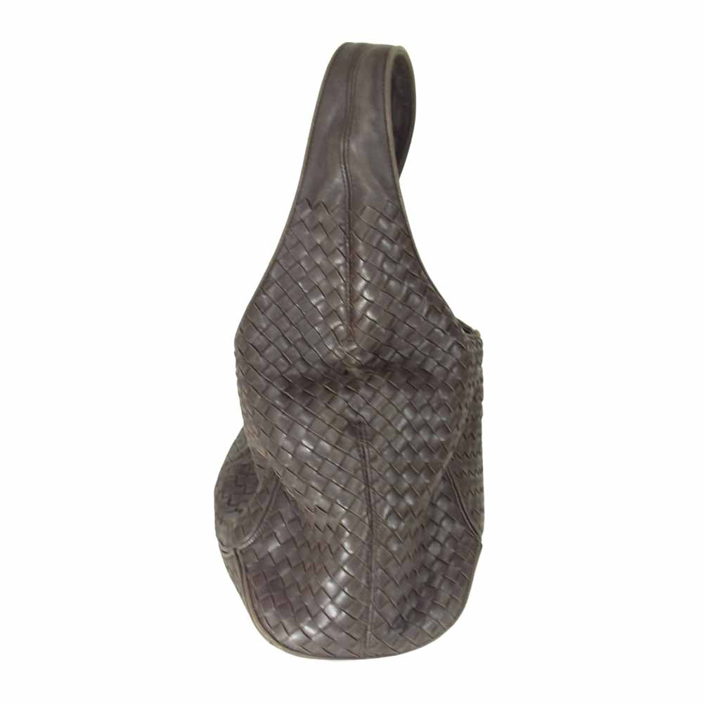 BOTTEGAVENETA ボッテガヴェネタ イントレチャート ハンドバッグ ブラウン系【中古】