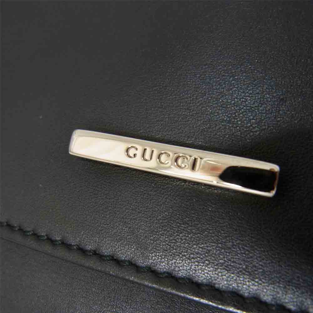 GUCCI グッチ 01235 000926 レザー ハンド バッグ ブラック系【中古】