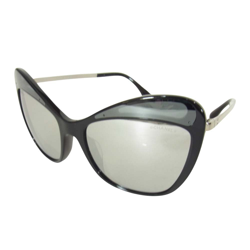 CHANEL シャネル 5377-A バタフライシェイプ サングラス ブラック系 57□17 140【美品】【中古】