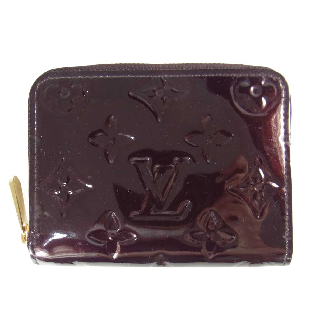 LOUIS VUITTON ルイ・ヴィトン M93607 アマラント ヴェルニ ジッピー コインパース エンジ系【中古】