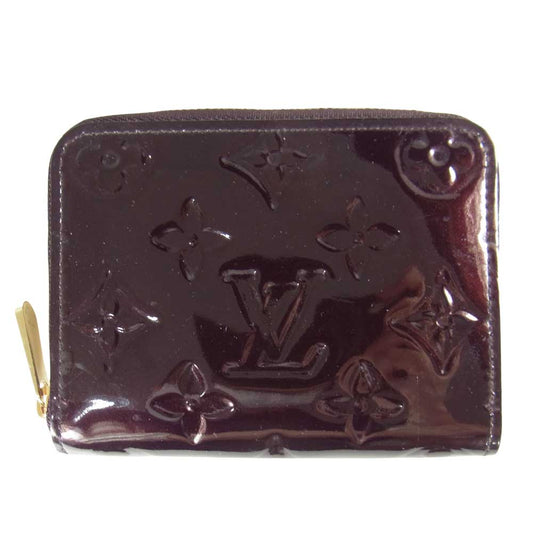 LOUIS VUITTON ルイ・ヴィトン M93607 アマラント ヴェルニ ジッピー コインパース エンジ系【中古】