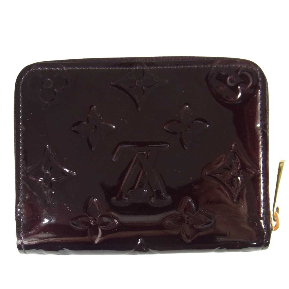 LOUIS VUITTON ルイ・ヴィトン M93607 アマラント ヴェルニ ジッピー コインパース エンジ系【中古】