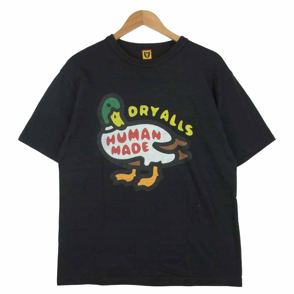 HUMAN MADE ヒューマンメイド DUCK TEE ダック 半袖 Tシャツ コットン 日本製 ブラック系 L【中古】