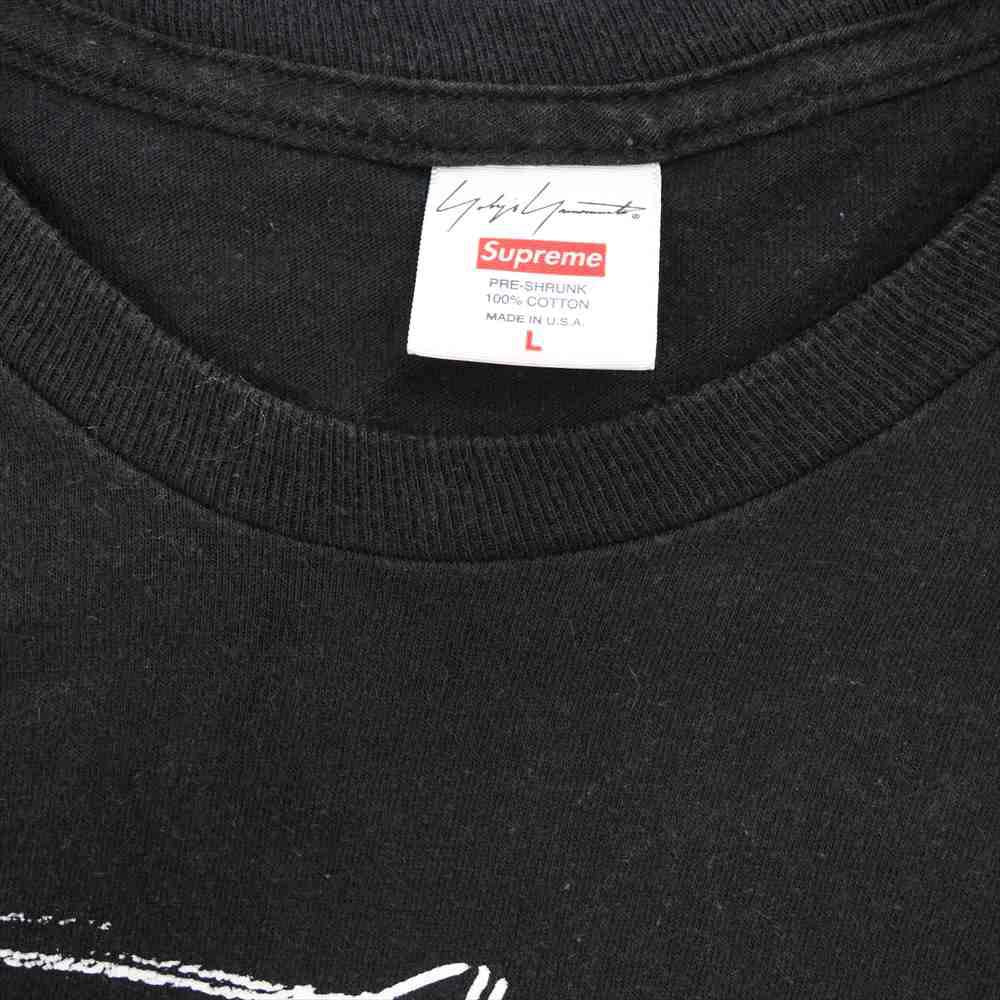 Supreme シュプリーム 20AW × Yohji Yamamoto ヨウジヤマモト Scribble Wolf Tee ウルフ Tシャツ ブラック系 L【中古】
