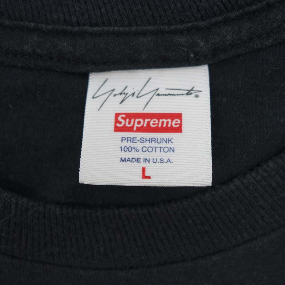 Supreme シュプリーム 20AW × Yohji Yamamoto ヨウジヤマモト Scribble Wolf Tee ウルフ Tシャツ ブラック系 L【中古】
