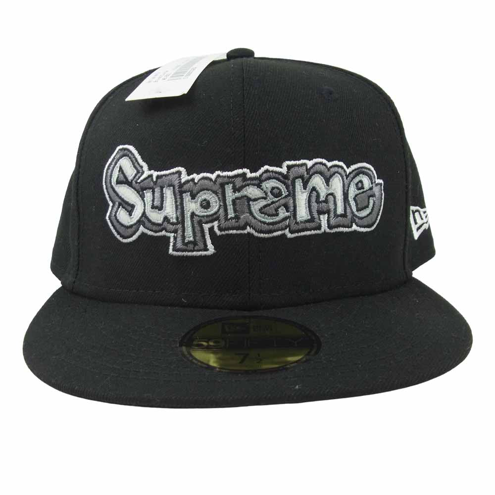 Supreme シュプリーム 21SS Gonz Logo New Era ゴンズロゴ ニューエラ キャップ 帽子 ブラック系 L 7.5【新古品】【未使用】【中古】