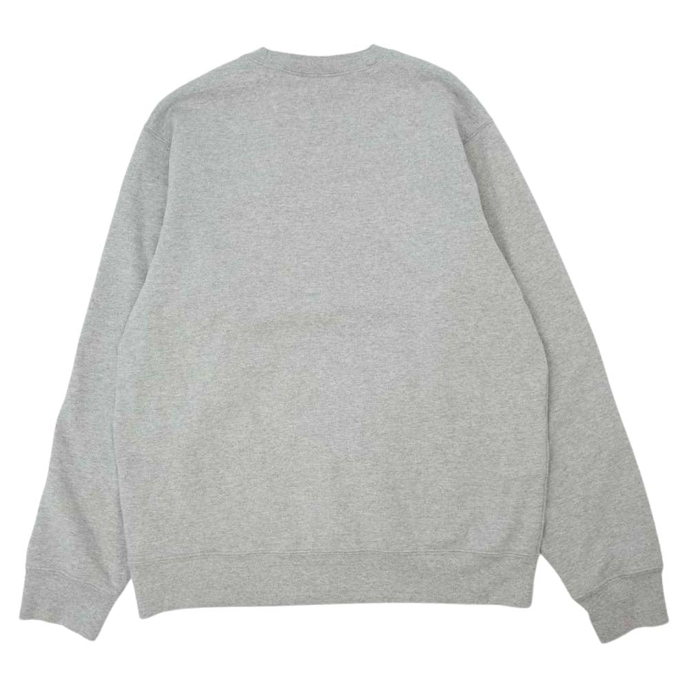 Supreme シュプリーム 20SS Cutout Logo Crewneck カットアウト ボックス ロゴ クルーネック スウェット シャツ トレーナー グレー系 M【中古】