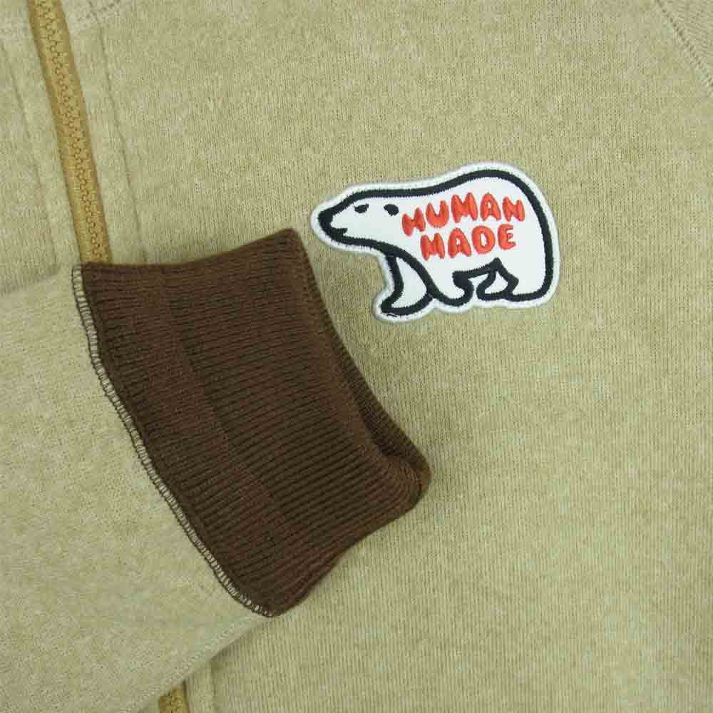 HUMAN MADE ヒューマンメイド FlEECE JACKET フリース ジャケット 中国製 ベージュ系 L【中古】