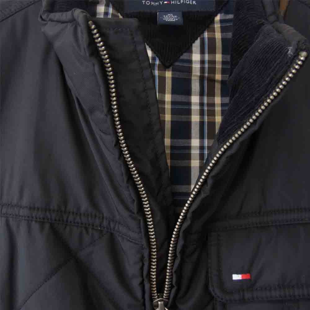 TOMMY HILFIGER トミーヒルフィガー キルティング ベスト ブラック系 XS【中古】