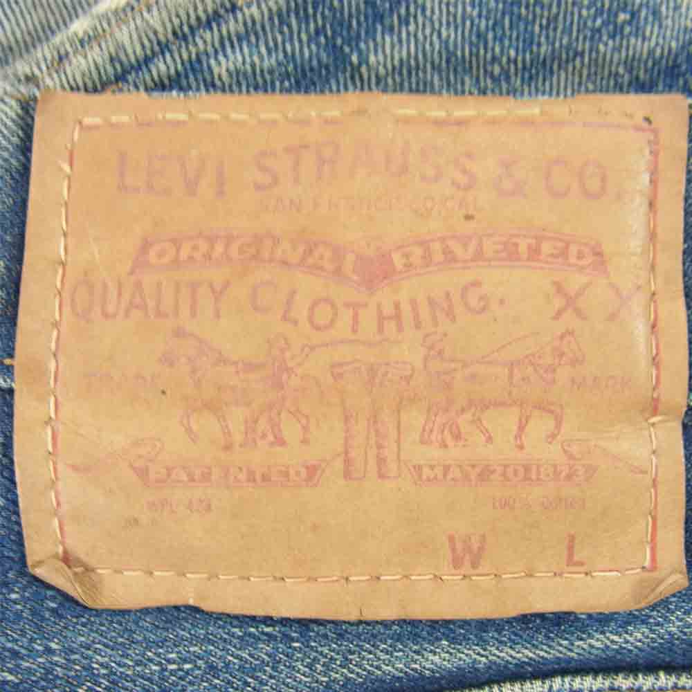 Levi's リーバイス オリジナル カナダ製 BIGE ボタン裏94 ライトニングジップ 502 デニム パンツ インディゴブルー系 W30程度【中古】
