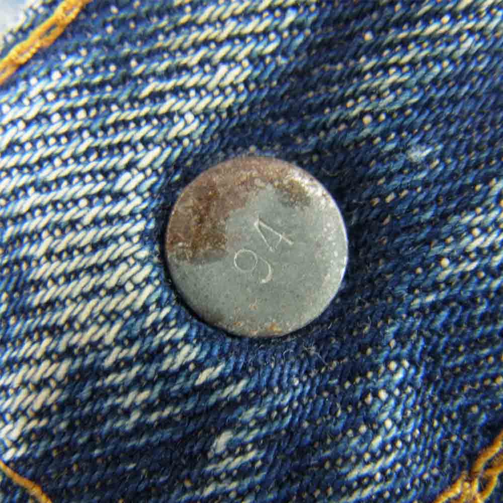 Levi's リーバイス オリジナル カナダ製 BIGE ボタン裏94 ライトニングジップ 502 デニム パンツ インディゴブルー系 W30程度【中古】