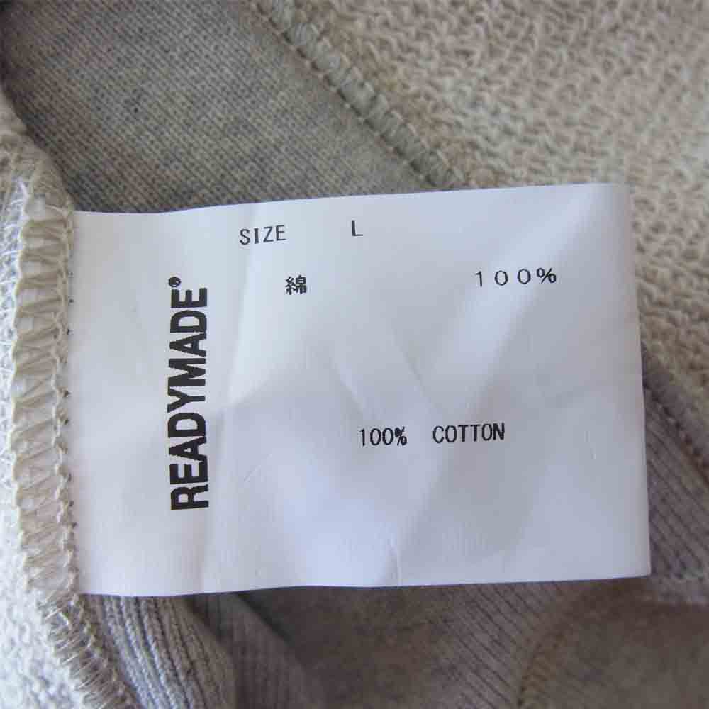 READY MADE レディメイド RE-CO-GR-00-00-196 HOODIE チャンピオンオマージュロゴ フーディー グレー系 L【極上美品】【中古】