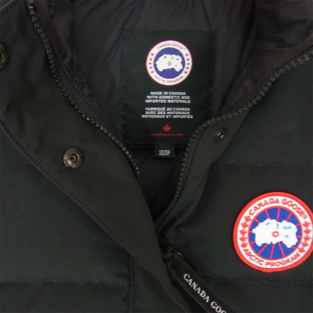 CANADA GOOSE カナダグース 2832L 国内正規 サザビータグ FREE STYLE VEST フリースタイル ダウン ブラック系 XS/TP【中古】