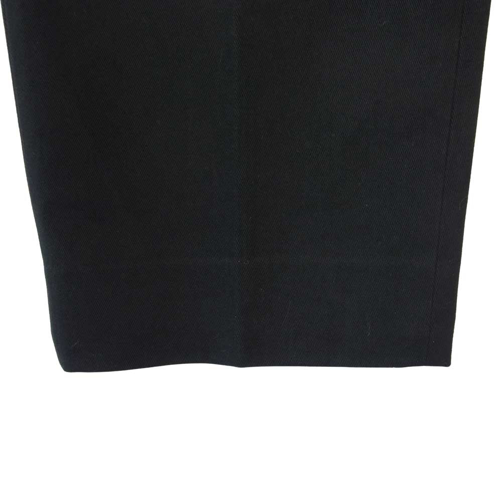 agnes b. アニエスベー homme オム フランス製 国内正規 起毛コットン センタープレス スラックス パンツ ブラック系 38【中古】