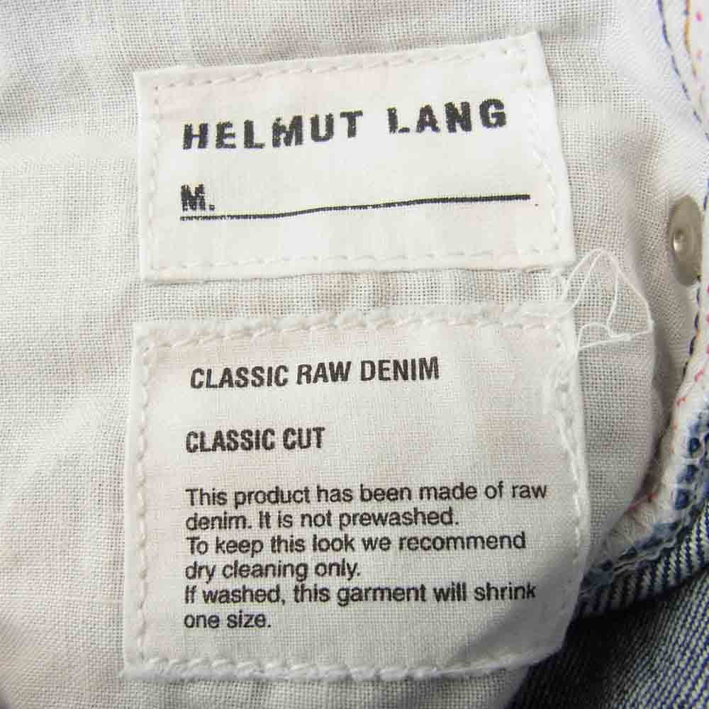 HELMUT LANG ヘルムートラング イタリア製 国内正規 CLASSIC RAW DENIM クラシック ロー デニム パンツ インディゴブルー系 30【中古】