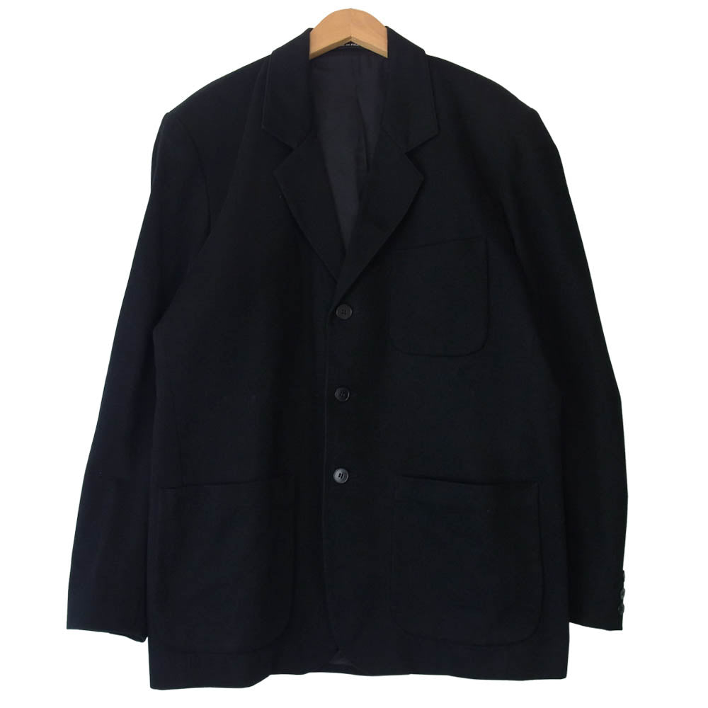 【アニエスベー】フランス製 コットンダブル シャツジャケット 黒 agnesb