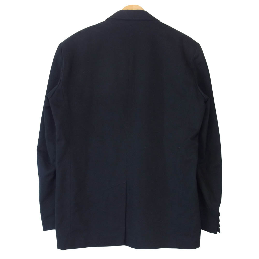agnes b. アニエスベー homme オム フランス製 国内正規 起毛コットン 3B テーラード ジャケット ブラック系 52【中古】