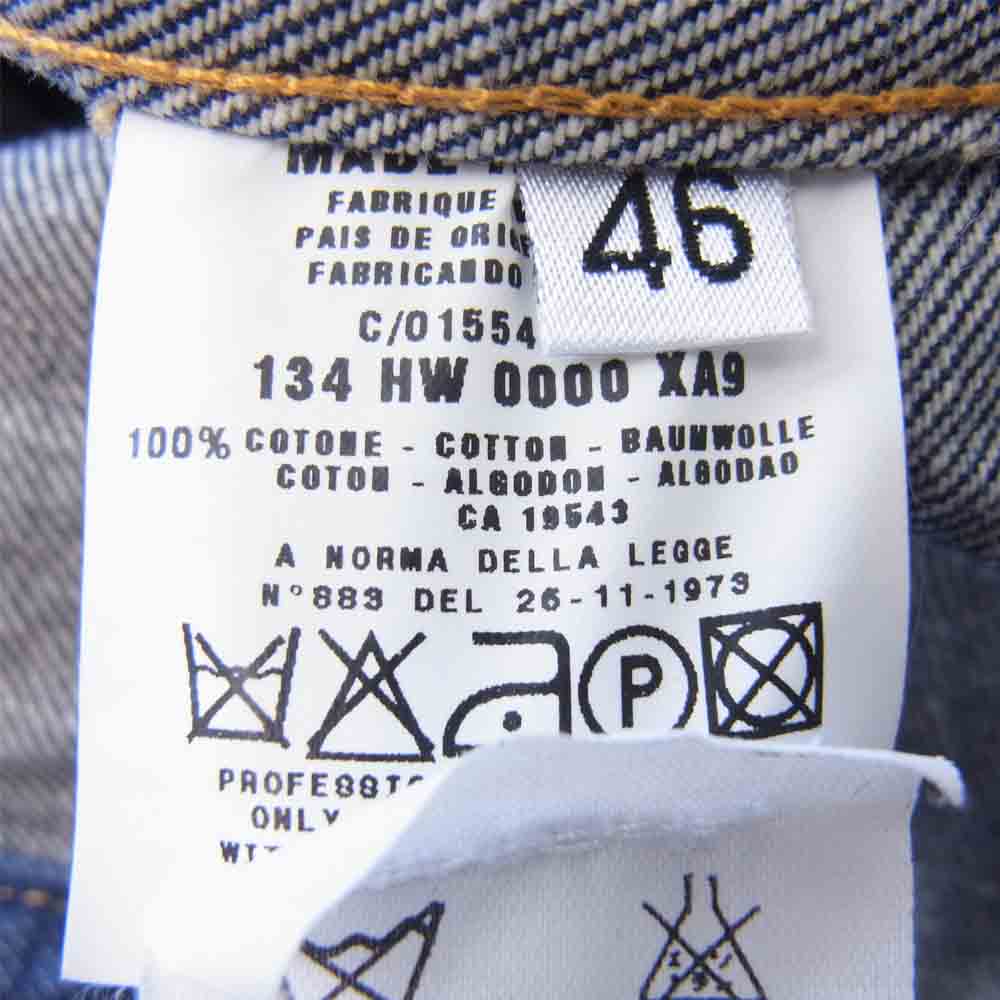 HELMUT LANG ヘルムートラング イタリア製 国内正規 CLASSIC RAW DENIM クラシック ロー デニム ジャケット インディゴブルー系 M【中古】