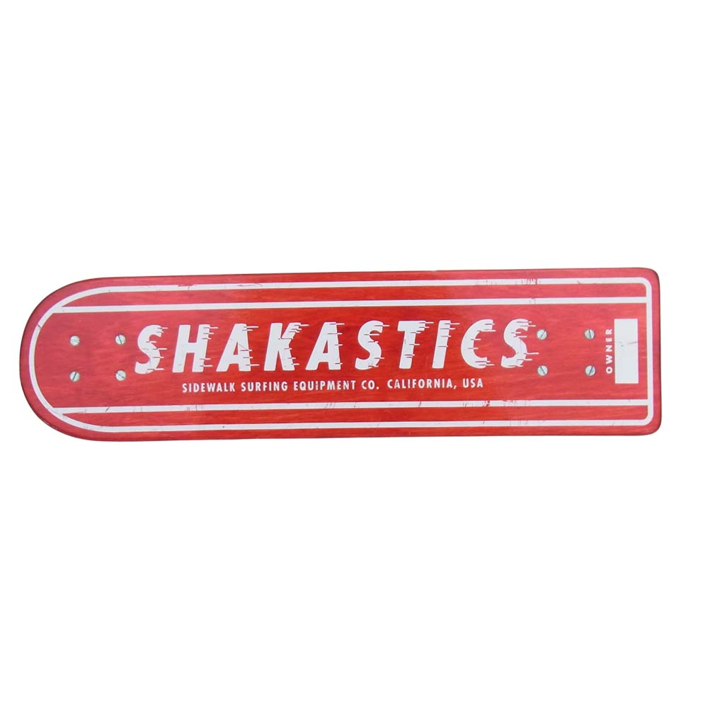 シャカスティックス DERBY MODEL 22 RAPID TRANSIT SYSTEM SERIES RED ダービーモデル  スケート ボード レッド系【中古】