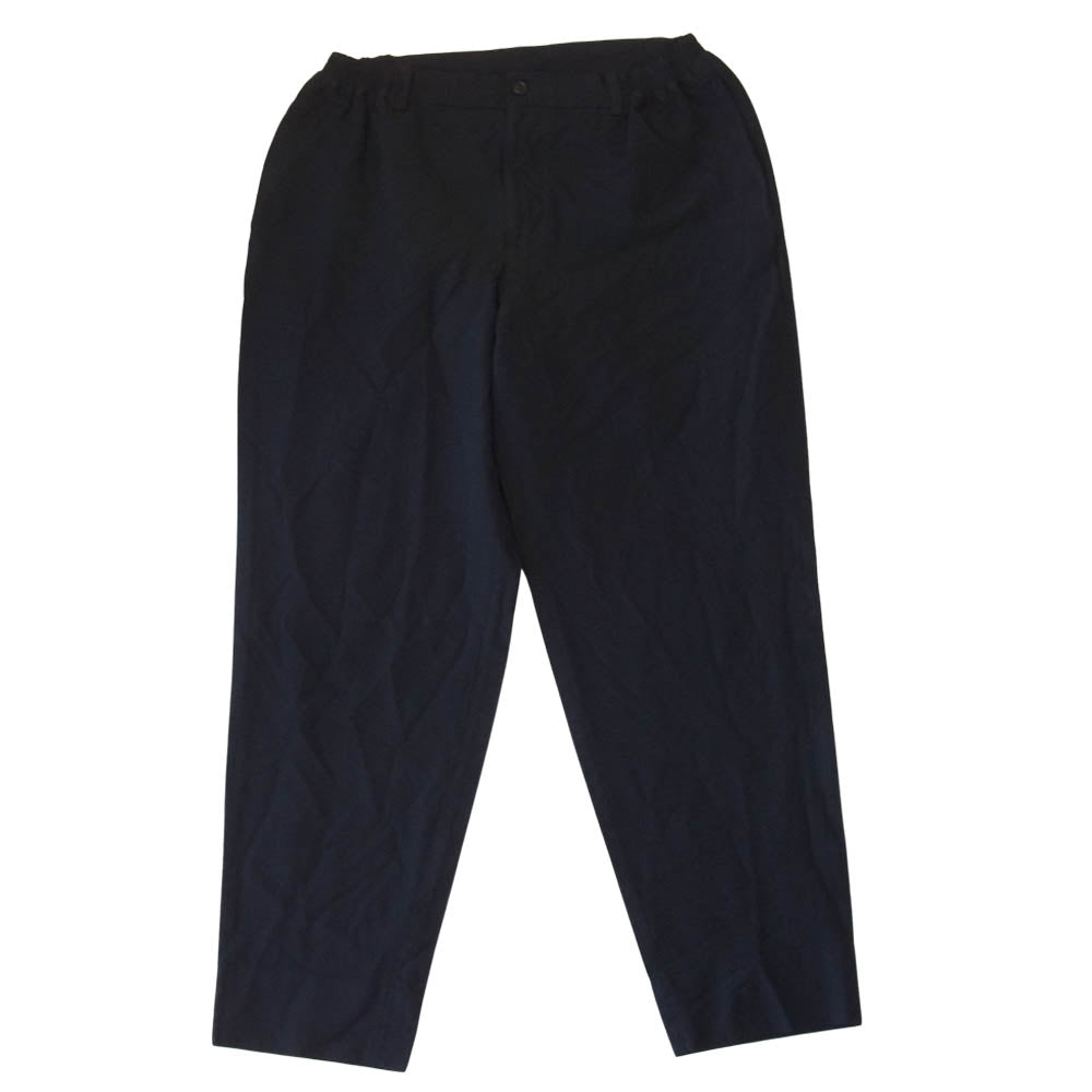 COMME des GARCONS コムデギャルソン HOMME DEUX オムドゥ 20SS DE-P063 エステル製品染め テーパード パンツ ネイビー系 S【美品】【中古】