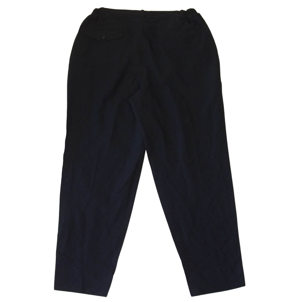 COMME des GARCONS コムデギャルソン HOMME DEUX オムドゥ 20SS DE-P063 エステル製品染め テーパード パンツ ネイビー系 S【美品】【中古】