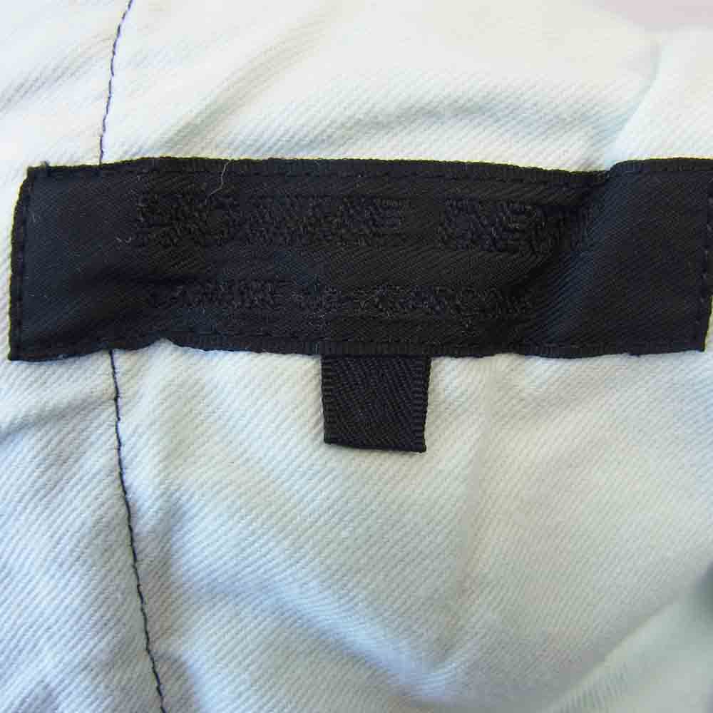 COMME des GARCONS コムデギャルソン HOMME DEUX オムドゥ 20SS DE-P063 エステル製品染め テーパード パンツ ネイビー系 S【美品】【中古】